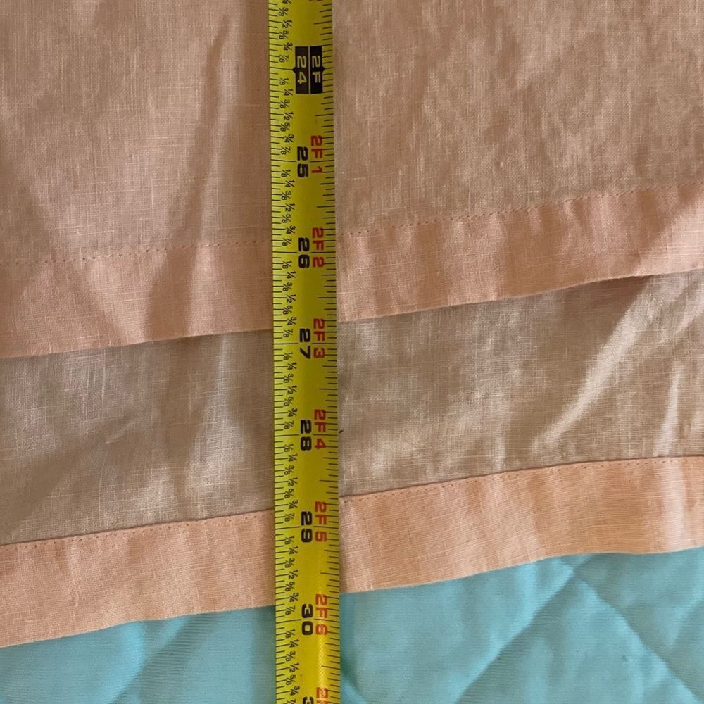 Ellen Tracy Peach Linen Blouse Size Large - Picture 6 of 6